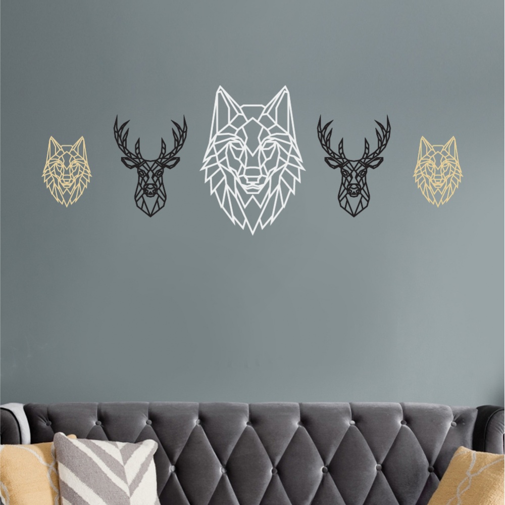 Geometric Stag - Black